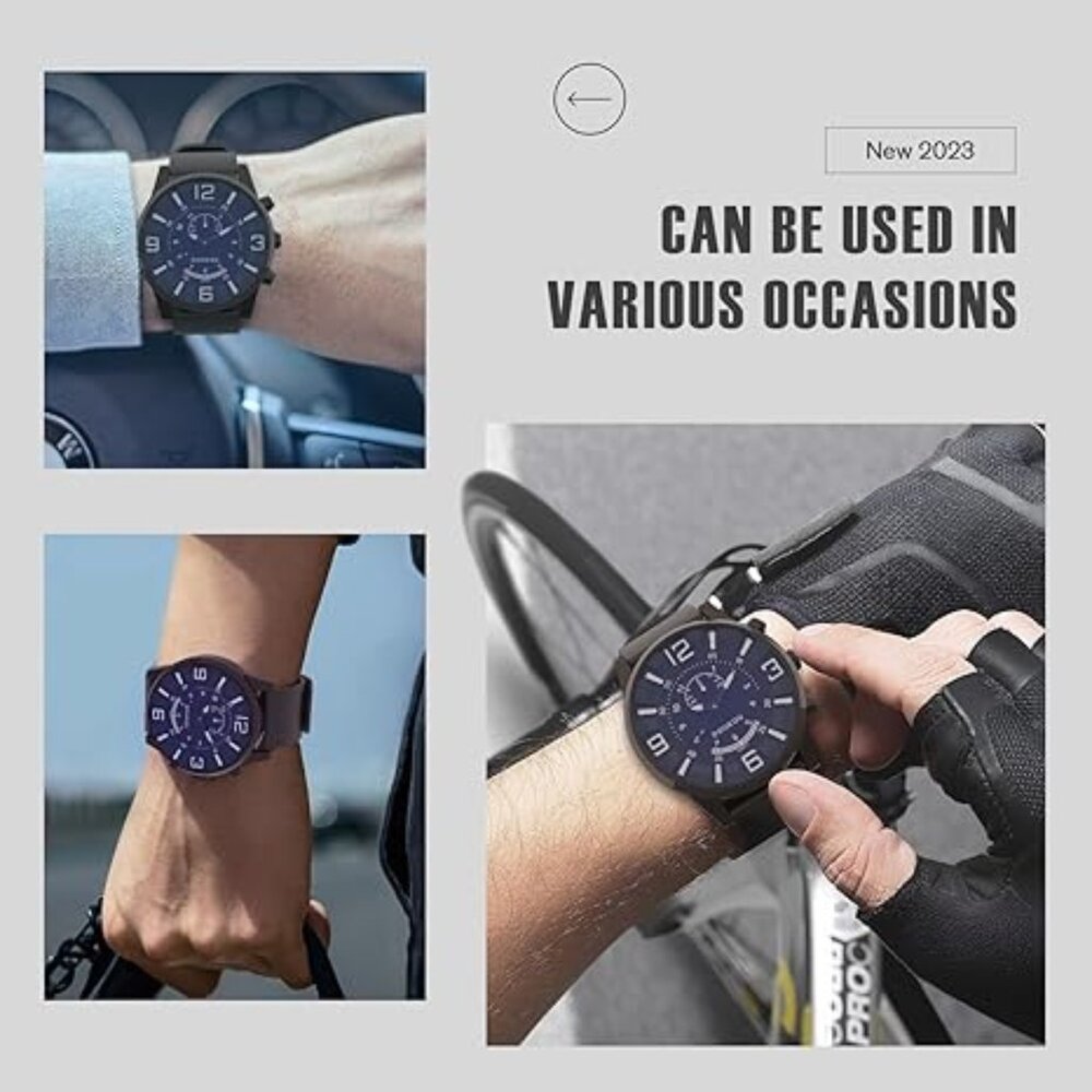 (SOLD ON EBay)  DOUKOU Men's Watch~ Analog- Sapphire Glass- 3D Numeral Dial - Picture 10 of 10
